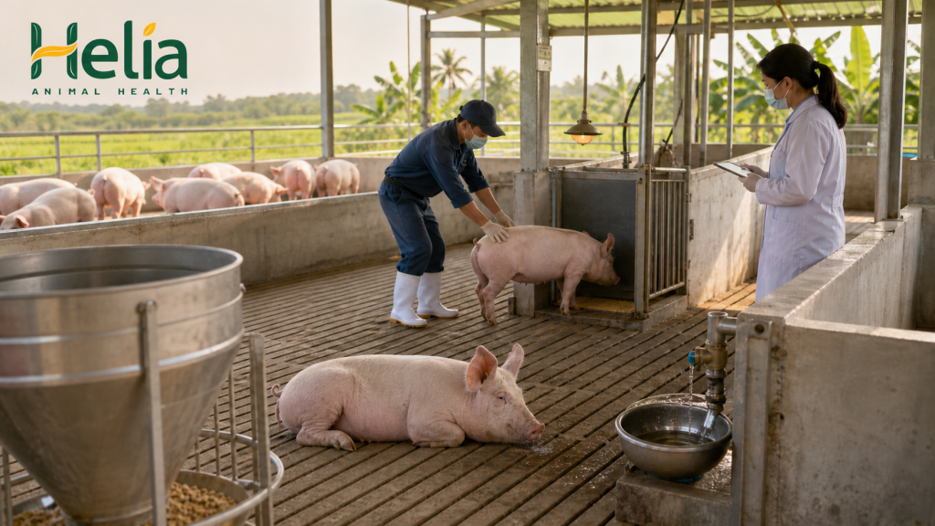 Heo bỏ ăn không rõ nguyên nhân: 3 phép so sánh